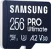 Samsung PRO Ultimate R200/W130 microSDXC 256GB USB-Kit, UHS-I U3, A2, Class 10