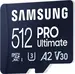 Samsung PRO Ultimate R200/W130 microSDXC 512GB USB-Kit, UHS-I U3, A2, Class 10