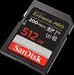 SanDisk Extreme PRO R200/W140 SDXC 512GB, UHS-I U3, Class 10