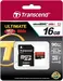 Transcend Ultimate R90/W45 microSDHC 16GB Kit, UHS-I, Class 10