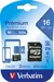 Verbatim Premium 533x R80 microSDHC 16GB Kit, UHS-I U1, Class 10