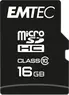 Emtec Classic R20/W12 microSDHC 16GB Kit, Class 10
