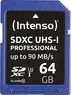 Intenso Professional R90 SDXC 64GB, UHS-I U3, Class 10