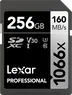 Lexar Professional 1066x Silver Series R160/W120 SDXC 256GB, UHS-I U3, Class 10