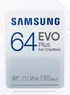 Samsung EVO Plus for Creators R130 SDXC 64GB, UHS-I U1, Class 10