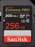 SanDisk Extreme PRO R200/W140 SDXC 256GB, UHS-I U3, Class 10