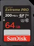 SanDisk Extreme PRO R200/W90 SDXC 64GB, UHS-I U3, Class 10