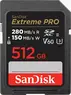 SanDisk Extreme PRO R280/W150 SDXC 512GB, UHS-II U3, Class 10