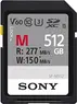 Sony SF-M Series R277/W150 SDXC 512GB, UHS-II U3, Class 10