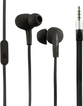 LogiLink stereo headset douszny czarny