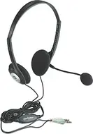 Manhattan stereofoniczny headset czarny