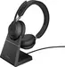 Jabra Evolve2 65 - USB-A MS stereo with Charging stojak czarny